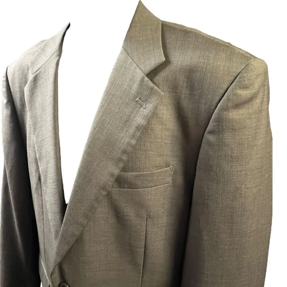 Richard Harris Sport Coat Jacket 2-Button Wool 40R‎ Ventless Lined Workingcore